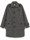 C.p. Company C. P. Company Man Coat Grey Size 3xl Wool In Grey