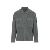 C.p. Company Corduroy Overshirt With Long Sleeves And Pockets In Gray