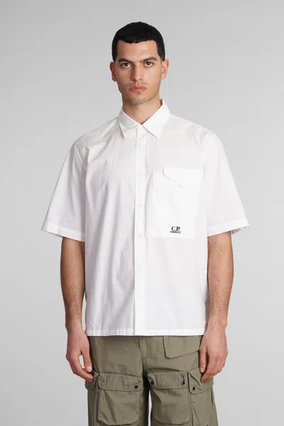 C.p. Company Shirt In White Cotton