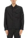 C.p. Company C.p.company Jacket With Gabardine In Black