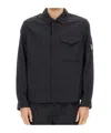 C.p. Company C.p.company Jacket With Gabardine In Black