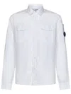C.p. Company Camicia In Lino In White