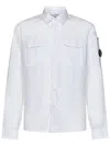 C.p. Company Camicia In Lino In White