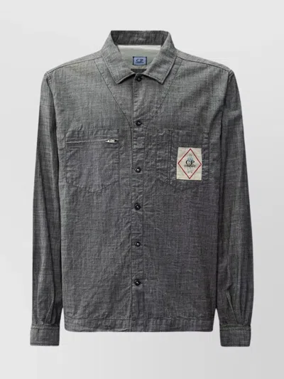 C.p. Company Shirt With Chest Pocket And Long Sleeves