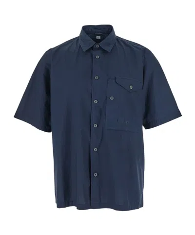 C.P. COMPANY C.P. COMPANY SHIRT WITH CLASSIC COLLAR EMBROIDERY