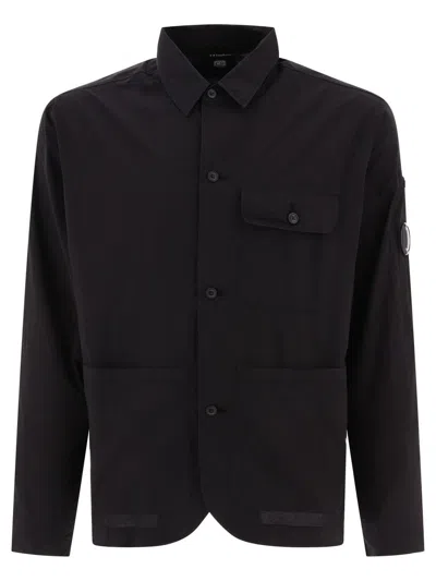 C.p. Company Shirt With Pockets In Black
