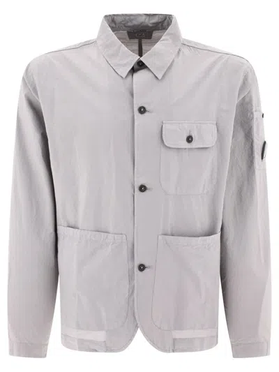 C.p. Company Shirt With Pockets In Grey
