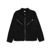 C.p. Company C.p.company Men Cotton And Linen Shirt With Zip Closure In Black
