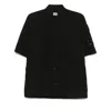 C.p. Company C.p.company Chrome-r Short Sleeve Overshirt In Black