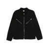 C.p. Company C.p.company Men Cotton And Linen Shirt With Zip Closure In Black