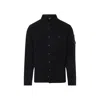 C.p. Company Corduroy Shirt With Chest Pocket And Long Sleeves In Black