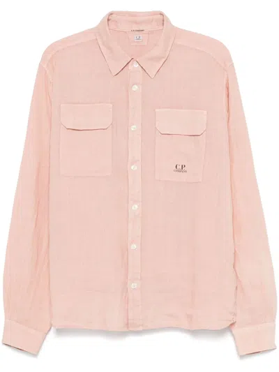 C.p. Company Cp Company Shirts Long Sleeve In 520 Misty Rose