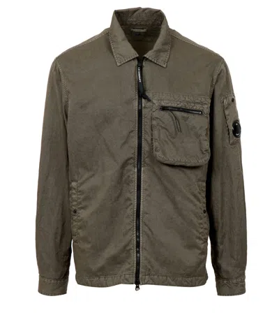 C.p. Company Shirts Musk In Green