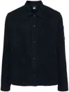 C.p. Company C.p.company Corduroy Buttoned Utility Overshirt In Total Eclipse