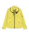 C.p. Company Avocado Green Jacket With Lapel Collar In Cress Green
