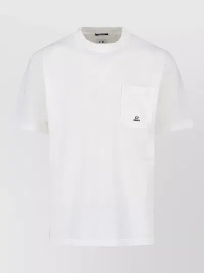 C.p. Company Short Sleeve Crew Neck T Shirt Pocket In White