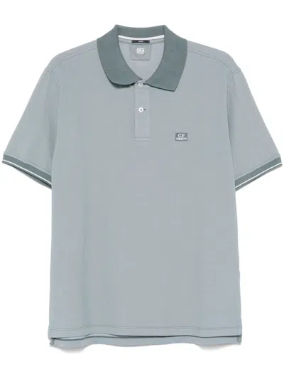 C.p. Company Short-sleeve Polo Shirt In Blue