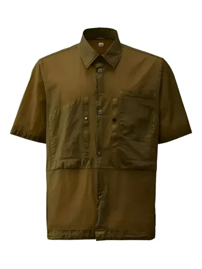 C.p. Company Short Sleeve Shirt In Green