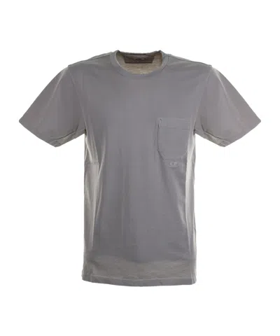 C.p. Company Short-sleeved Round Collar T-shirt In Gray