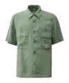 C.p. Company Short-sleeved Shirt In Green