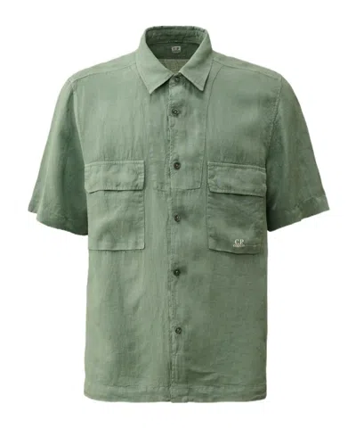 C.p. Company Short-sleeved Shirt In Green
