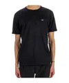 C.p. Company Blue T-shirt With Logo Printed On The Front In Black