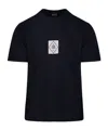 C.p. Company Logo T-shirt With Crew Neck And Short Sleeves In Black