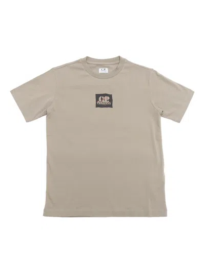 C.p. Company Kids' Short Sleeved T-shirt In Green