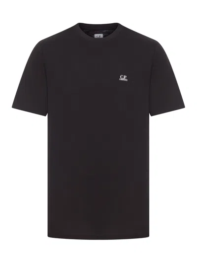 C.p. Company Short-sleeved T-shirt With Print In Black