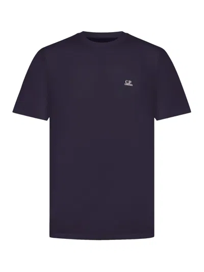 C.p. Company Short-sleeved T-shirt With Print In Blue