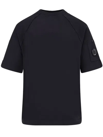 C.p. Company Short Sleve Sweatshirt In Blue