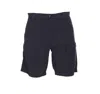 C.p. Company C.p.company Cotton Cargo Shorts In Black