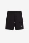 C.p. Company C.p.company Light Fleece Lens Short In Black