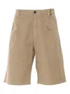 C.p. Company Shorts In Beige