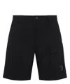 C.p. Company C.p.company Logo Cargo Shorts In Black