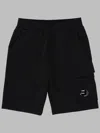 C.p. Company C.p.company Shorts Cargo Con Patch Logo In Black