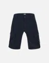 C.p. Company C.p.company Logo Cargo Shorts In Black