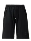C.p. Company Black Cotton Shorts In Blue