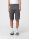 C.p. Company Utilitarian Shorts With Flap Pockets And Signature Lens Detail In Gray