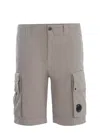 C.p. Company Shorts Cargo  Made Of Cotton In Grigio