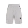 C.p. Company Steen Lens Rip-stop Bermuda Shorts In Grey