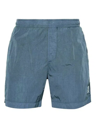 C.p. Company Shorts In Ink Blue
