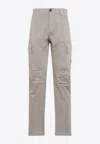 C.p. Company Signature Lens Cargo Pants In Khaki