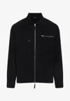 C.p. Company Signature Lens Corduroy Overshirt In Black