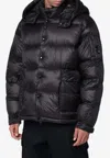 C.p. Company Signature Lens Down Jacket In Black