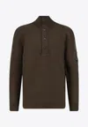 C.p. Company C.p.company Men Wool And Cotton Sweater In Green