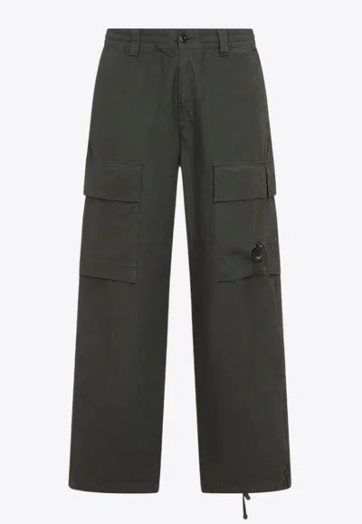 C.P. COMPANY SIGNATURE LENS WIDE-LEG CARGO PANTS