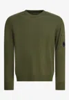 C.p. Company C.p.company Merino Wool Crewneck In Green