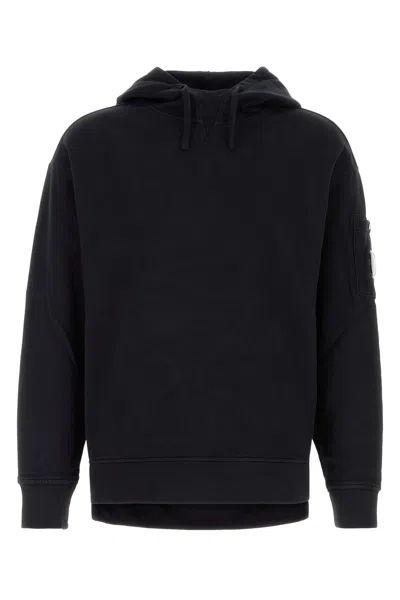 C.p. Company Slate Cotton Sweatshirt In Black
