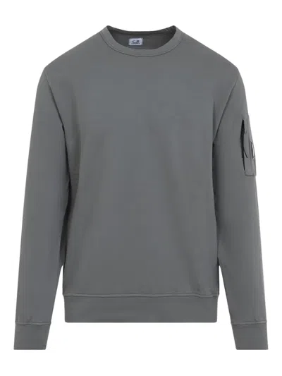 C.p. Company C.p.company Cotton Crewneck Sweatshirt In Gray